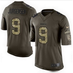 Nike Washington Redskins #9 Sonny Jurgensen Green Mens Stitched NFL Limited Salute to Service Jersey