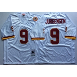 Redskins 9 Sonny Jurgensen White Throwback Jersey