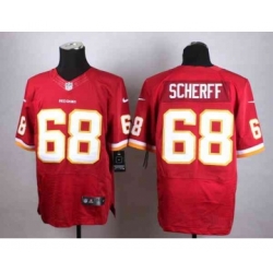 nike nfl jerseys washington redskins 68 scherff red[Elite]