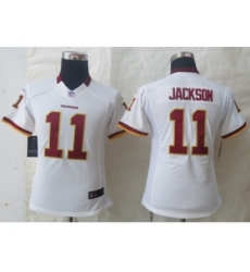 Nike Women Washington Red Skins #11 Jackson white Jerseys