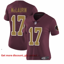 Redskins 17 Terry McLaurin Burgundy Red Alternate Women Stitched Football Vapor Untouchable Limited Jersey