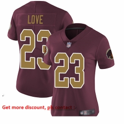 Redskins 23 Bryce Love Burgundy Red Alternate Women Stitched Football Vapor Untouchable Limited Jersey