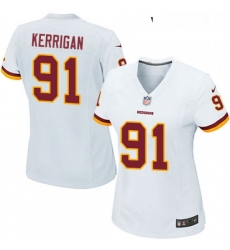 Womens Nike Washington Redskins 91 Ryan Kerrigan Game White NFL Jersey