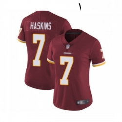 Womens Washington Redskins 7 Dwayne Haskins Burgundy Red Team Color Vapor Untouchable Limited Player Football Jersey