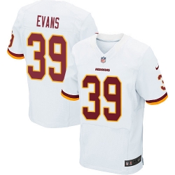 Youth Nike Washington Redskins #39 Josh Evans Elite White NFL Jersey