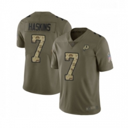 Youth Washington Redskins 7 Dwayne Haskins Limited Olive Camo 2017 Salute to Service Football Jersey