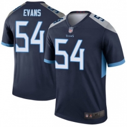 Men Tennessee Titans 54 Rashaan Evans Legend Navy Limited Jersey