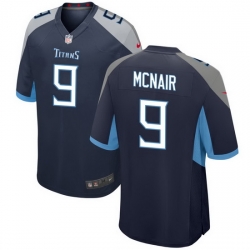 Men Tennessee Titans 9 Steve McNair Navy Vapor Untouchable Stitched Jersey