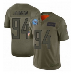 Men Tennessee Titans 94 Austin Johnson Limited Camo 2019 Salute to Service Football Jersey