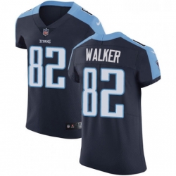 Mens Nike Tennessee Titans 82 Delanie Walker Navy Blue Alternate Vapor Untouchable Elite Player NFL Jersey