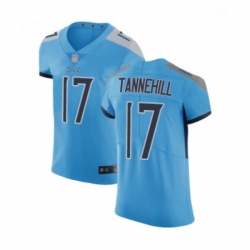 Mens Tennessee Titans 17 Ryan Tannehill Light Blue Alternate Vapor Untouchable Elite Player Football Jersey