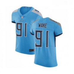 Mens Tennessee Titans 91 Cameron Wake Light Blue Alternate Vapor Untouchable Elite Player Football Jersey