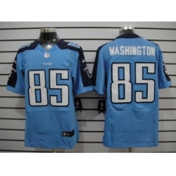 Nike Tennessee Titans 85 Nate Washington Light Blue Elite NFL Jersey