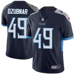 Nike Titans 49 Nick Dzubnar Navy Blue Team Color Men Stitched NFL Vapor Untouchable Limited Jersey