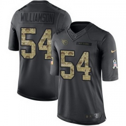 Nike Titans #54 Avery Williamson Black Mens Stitched NFL Limited 2016 Salute To Service Jersey