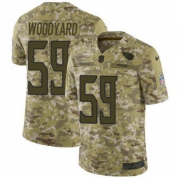 Nike Titans #59 Wesley Woodyard Camo Mens Stitched NFL Limited 2018 Salute To Service Jersey