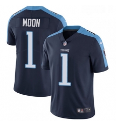 Youth Nike Tennessee Titans 1 Warren Moon Navy Blue Alternate Vapor Untouchable Limited Player NFL Jersey