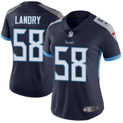 Nike Titans #58 Harold Landry Navy Blue Alternate Womens Stitched NFL Vapor Untouchable Limited Jersey