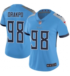 Nike Titans #98 Brian Orakpo Light Blue Team Color Womens Stitched NFL Vapor Untouchable Limited Jersey