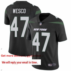 Jets 47 Trevon Wesco Black Alternate Men Stitched Football Vapor Untouchable Limited Jersey