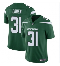 Men New York Jets 31 Tarik Cohen Green Vapor Untouchable Limited Stitched Jersey