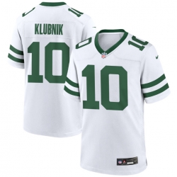 Mens New York Jets 10 Cade Klubnik White 2026 Draft F U S E Vapor Untouchable Limited Stitched Jersey