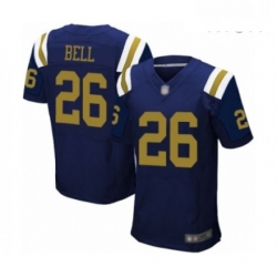 Mens New York Jets 26 Le Veon Bell Elite Navy Blue Alternate Football Jersey