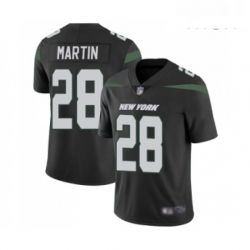 Mens New York Jets 28 Curtis Martin Black Alternate Vapor Untouchable Limited Player Football Jersey