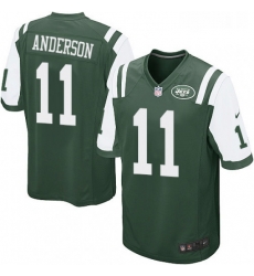 Mens Nike New York Jets 11 Robby Anderson Game Green Team Color NFL Jersey