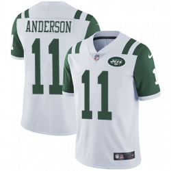 Mens Nike New York Jets 11 Robby Anderson White Vapor Untouchable Limited Player NFL Jersey