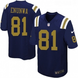 Mens Nike New York Jets 81 Quincy Enunwa Game Navy Blue Alternate NFL Jersey