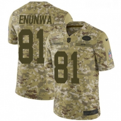 Mens Nike New York Jets 81 Quincy Enunwa Limited Camo 2018 Salute to Service NFL Jersey