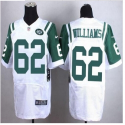 New New York Jets #62 Leonard Williams White Mens Stitched NFL Elite Jersey