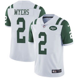 Nike Jets 2 Jason Myers White Mens Stitched NFL Vapor Untouchable Limited Jersey