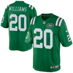 Nike Jets #20 Marcus Williams Green Mens Stitched NFL Elite Rush Jersey