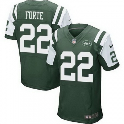 Nike Jets #22 Matt Forte Green Team Color Mens Stitched NFL Elite Jersey