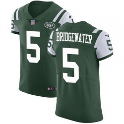 Nike Jets #5 Teddy Bridgewater Green Team Color Mens Stitched NFL Vapor Untouchable Elite Jersey