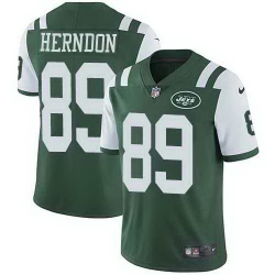 Nike Jets 89 Chris Herndon Green Vapor Untouchable Limited Jersey