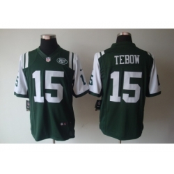 Nike New York Jets 15 Tim Tebow Green Limited NFL Jersey