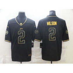 Nike New York Jets 2 Zach Wilson Black Gold Vapor Untouchable Limited Jersey