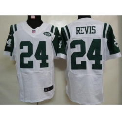 Nike New York Jets 24 Darrelle Revis White Elite NFL Jersey