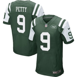 Nike New York Jets #9 Bryce Petty Green Team Color Men 27s Stitched NFL Elite Jersey