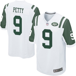 Nike New York Jets #9 Bryce Petty White Mens Stitched NFL Elite Jersey