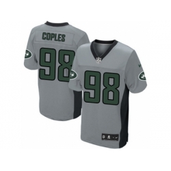 Nike New York Jets 98 Quinton Coples Grey Limited Shadow NFL Jersey