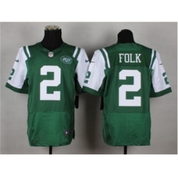 Nike new york jets 2 Nick Folk green Elite NFL Jersey