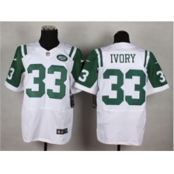 Nike new york jets 33 Chris Ivory white Elite NFL Jersey