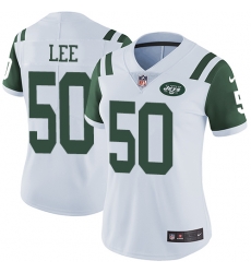 Nike Jets #58 Darron Lee White Womens Stitched NFL Vapor Untouchable Limited Jersey