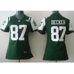 Women Nike New York Jets 87 Eric Decker Green NFL Jerseys