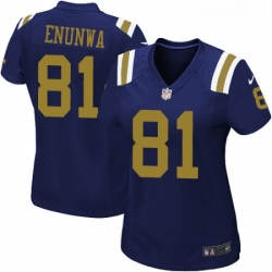 Womens Nike New York Jets 81 Quincy Enunwa Elite Navy Blue Alternate NFL Jersey