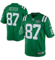 Nike Jets #87 Eric Decker Green Youth Stitched NFL Elite Rush Jersey